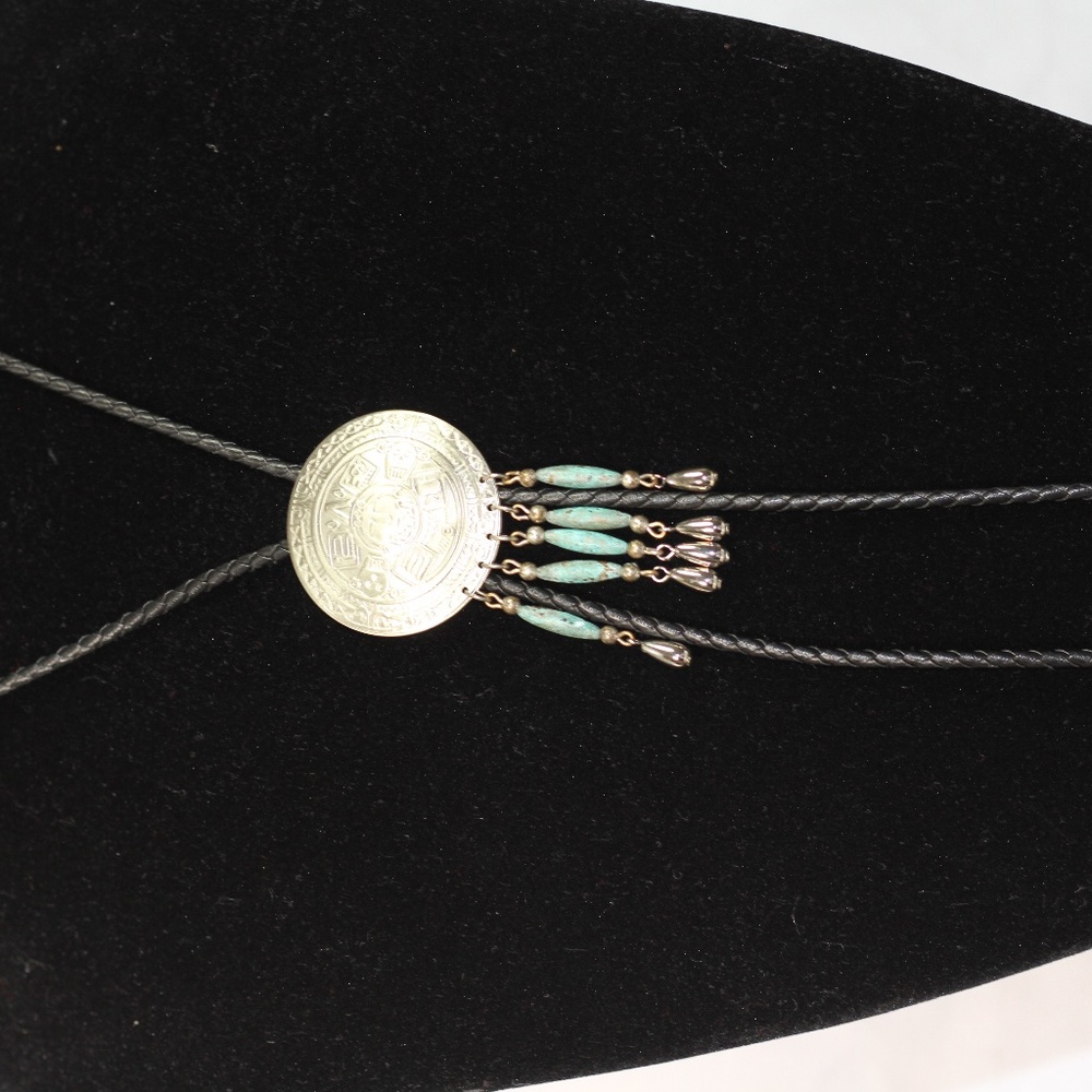 Silver & Turquoise Statement Adjustable Necklace - image 7